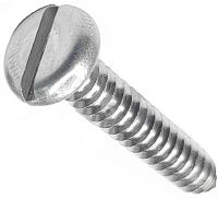 Саморез с цилиндрической головкой и прямым шлицем 4,2х19 DIN 7971, нержавеющая сталь А2